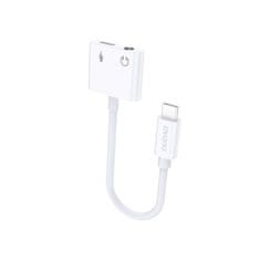 DUDAO L13T adapter USB-C / 3.5mm mini jack, belo