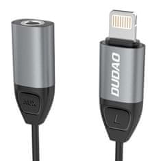 DUDAO L17 adapter Lightning / 3.5mm mini jack, siva