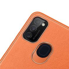 Dux Ducis Yolo usnje ovitek za Samsung Galaxy M30s, oranžna