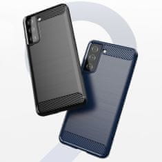 MG Carbon Case Flexible silikonski ovitek za Samsung Galaxy S21 FE, črna