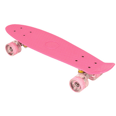 Enero Pennyboard deska 56 cm z LED kolesi, SWEET PINK S-122