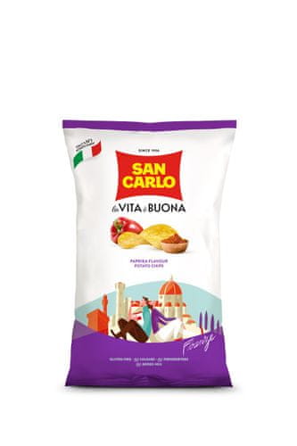  San Carlo čips, paprika, 4 x 150 g