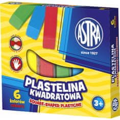 Astra Plastelin kvadratni 6 barv, 83811908