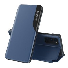 slomart eco leather view case elegantna knjižna torbica s stojalom za samsung galaxy m51 modra