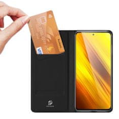 slomart dux ducis skin pro bookcase tip etui za xiaomi poco x3 nfc / poco x3 pro črn