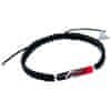 Partnerska zapestnica Shamballa Red Black z unikatnim Lampglas Lampglas BSHX10