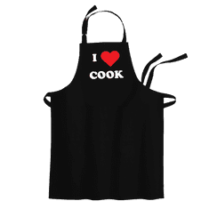 Cyber print shop Predpasnik s potiskom I love cook