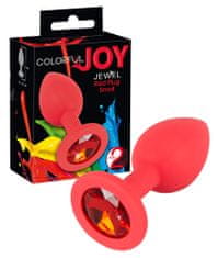 You2Toys Joy Jewel Rdeči analni čep s kristalom