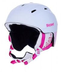 Blizzard Smučarska čelada Blizzard JR DEMON 51-55 WHITE MATT/MAGENTA FLOWERS