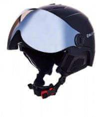 Blizzard Lyžařská přilba Blizzard DOUBLE VISOR 60-63 BLACK MATT, MIRROR