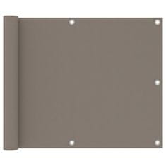 Vidaxl Balkonsko platno taupe 75x300 cm oksford blago