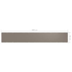 Vidaxl Balkonsko platno taupe 90x600 cm oksford blago