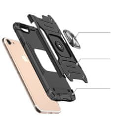 MG Ring Armor plastika ovitek za iPhone 7/8/SE 2020, črna