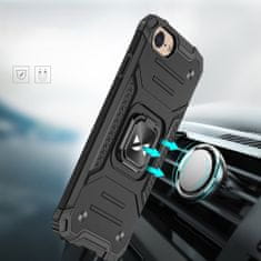 MG Ring Armor plastika ovitek za iPhone 7/8/SE 2020, črna