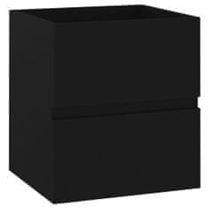Vidaxl Umivalna omarica, črna, 41x38,5x45 cm, iverna plošča