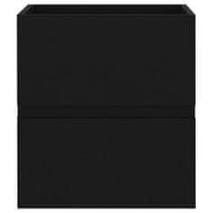 Greatstore Umivalna omarica, črna, 41x38,5x45 cm, iverna plošča