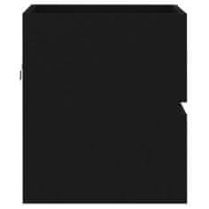 Greatstore Umivalna omarica, črna, 41x38,5x45 cm, iverna plošča