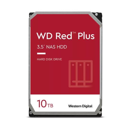 Western Digital Red Plus trdi disk, 10 TB, SATA3, 6 Gb/s, 7200, 256 MB