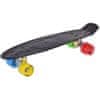 Enero Pennyboard deska 56 cm z LED kolesi, BLACK RAINBOW S-124