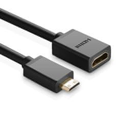 Ugreen 20137 adapter Mini HDMI - HDMI, M/F, črna