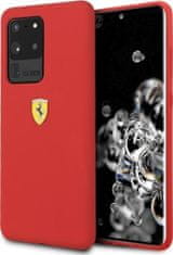 Scuderia Ferrari ovitek za Samsung Galaxy S20 Plus, silikonski, rdeč