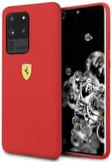 Scuderia Ferrari ovitek za Samsung Galaxy S20 Plus, silikonski, rdeč