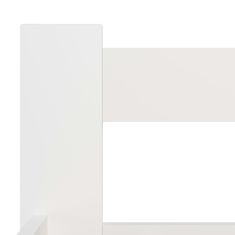 Vidaxl Posteljni okvir bel iz trdne borovine 120x200 cm