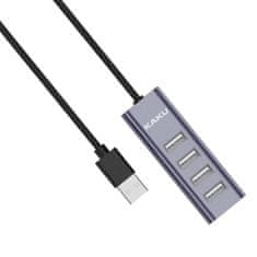 Kaku KSC-383 4x USB HUB adapter, siva