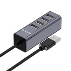 Kaku KSC-383 4x USB HUB adapter, siva