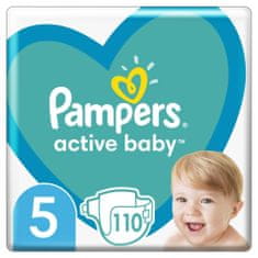 Pampers plenice Active Baby Mega Pack. velikost 5, 110 kosov, 11-16 kg