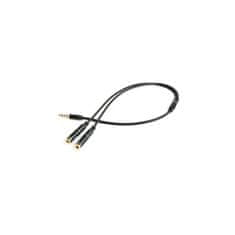 CABLEXPERT 3,5 mm adapter za slušalke + mikrofon s kovinskimi priključki