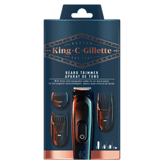 Gillette King C. komplet z moškim brezžičnim obrezovalnikom za brado - odprta embalaža