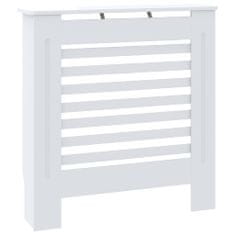 Vidaxl Pokrov za radiator MDF bel 78 cm