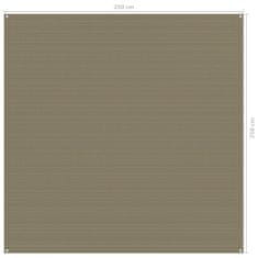 Vidaxl Preproga za šotor 250x250 cm taupe