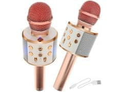 Karaoke bluetooth mikrofon z zvočnikom, črna E-227-CE