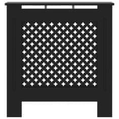 Vidaxl Pokrov za radiator MDF črn 78 cm