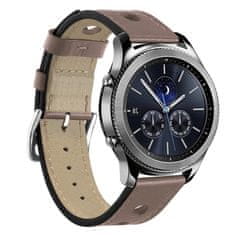 BStrap Leather Italy pašček za Samsung Gear S3, khaki brown