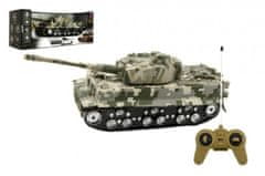 Teddies Tank RC TIGER I plastični 25cm na baterije z zvokom in svetlobo