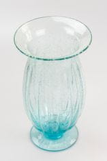 unikatna steklena vaza, višina približno 28cm