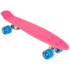 Enero Pennyboard 56 cm z LED kolesi, roza S-135