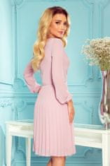 Numoco Ženska mini obleka Isabelle pudrasto roza XS