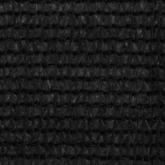 Vidaxl Balkonsko platno črno 90x500 cm HDPE