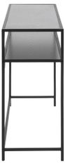 Design Scandinavia Konzolna mizica Seaford, 120 cm, MDF, črna