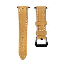 BStrap Leather Lux pašček za Apple Watch 42/44/45mm, black/brown