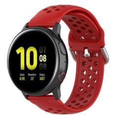 BStrap Silicone Dots pašček za Samsung Galaxy Watch 3 45mm, red
