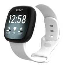 BStrap Silicone (Large) pašček za Fitbit Versa 3, white