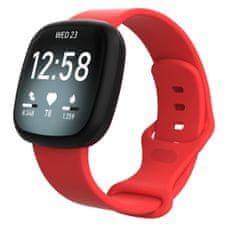 BStrap Silicone (Large) pašček za Fitbit Versa 3, red