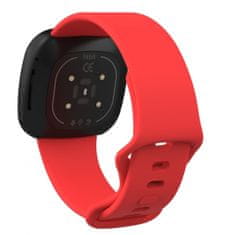 BStrap Silicone (Large) pašček za Fitbit Versa 3, red