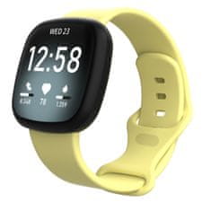 BStrap Silicone (Large) pašček za Fitbit Versa 3, yellow