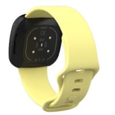 BStrap Silicone (Large) pašček za Fitbit Versa 3, yellow